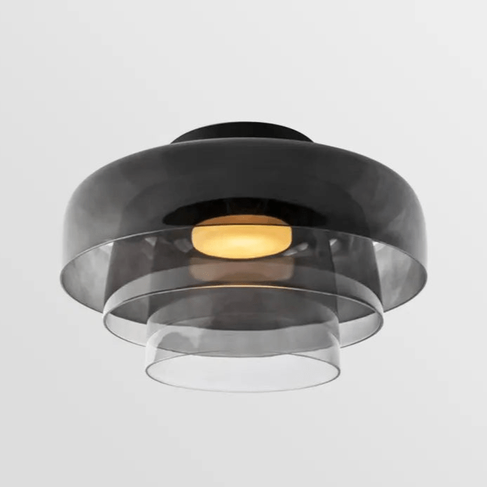 Glas LED Deckenlampe | Moderne Deckenleuchte Wohnzimmer 1