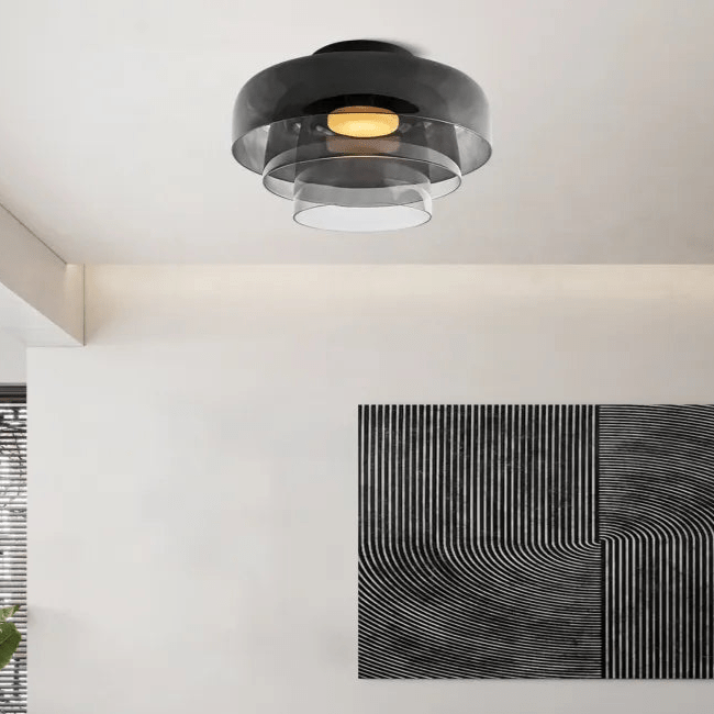 Glas LED Deckenlampe | Moderne Deckenleuchte Wohnzimmer 2