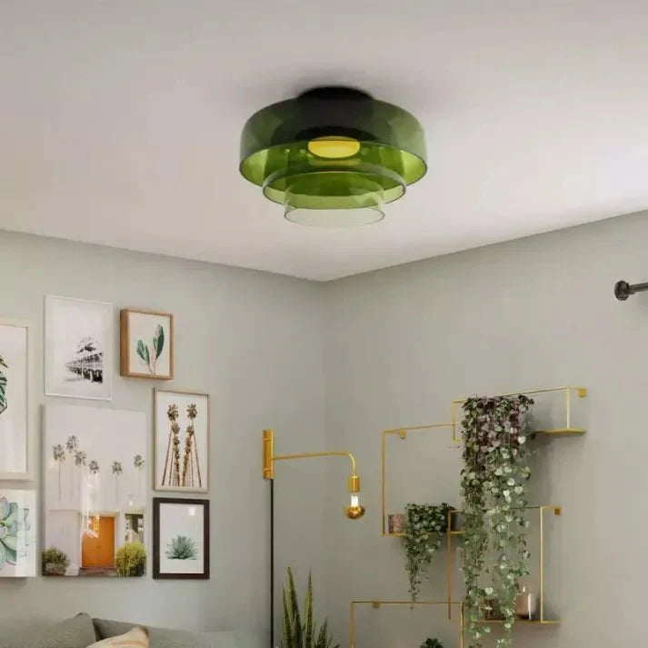 Glas LED Deckenlampe | Moderne Deckenleuchte Wohnzimmer 3