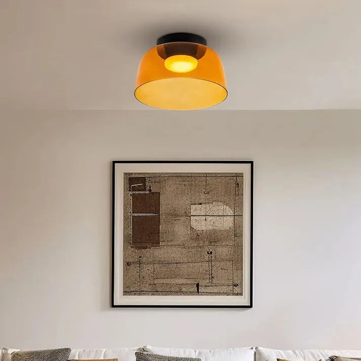 Glas LED Deckenlampe | Moderne Deckenleuchte Wohnzimmer 4
