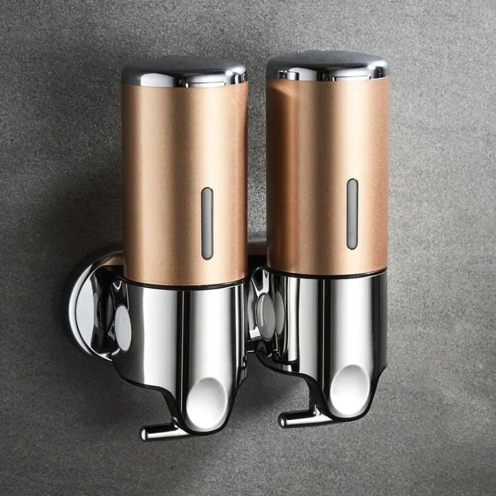 GlitzyLather | Wandmontage Seifenspender aus Edelstahl Silber 21