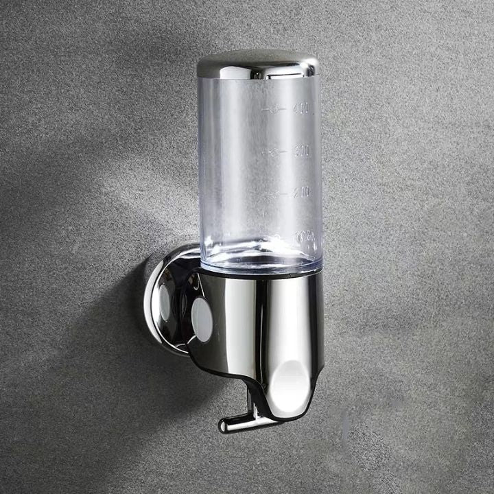 GlitzyLather | Wandmontage Seifenspender aus Edelstahl Silber 9