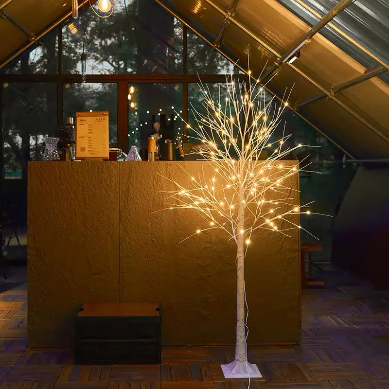 Goldener Birkenbaum | LED Dekoration für Feste 182,88 cm 8