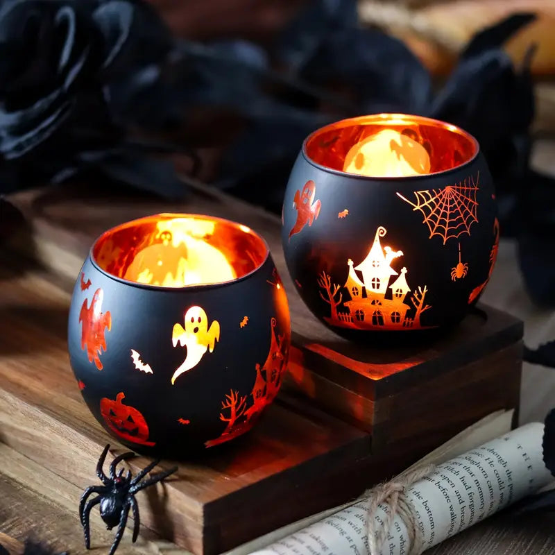 Halloween Kerzenhalter Set | Dekorative Tischdekoration 5
