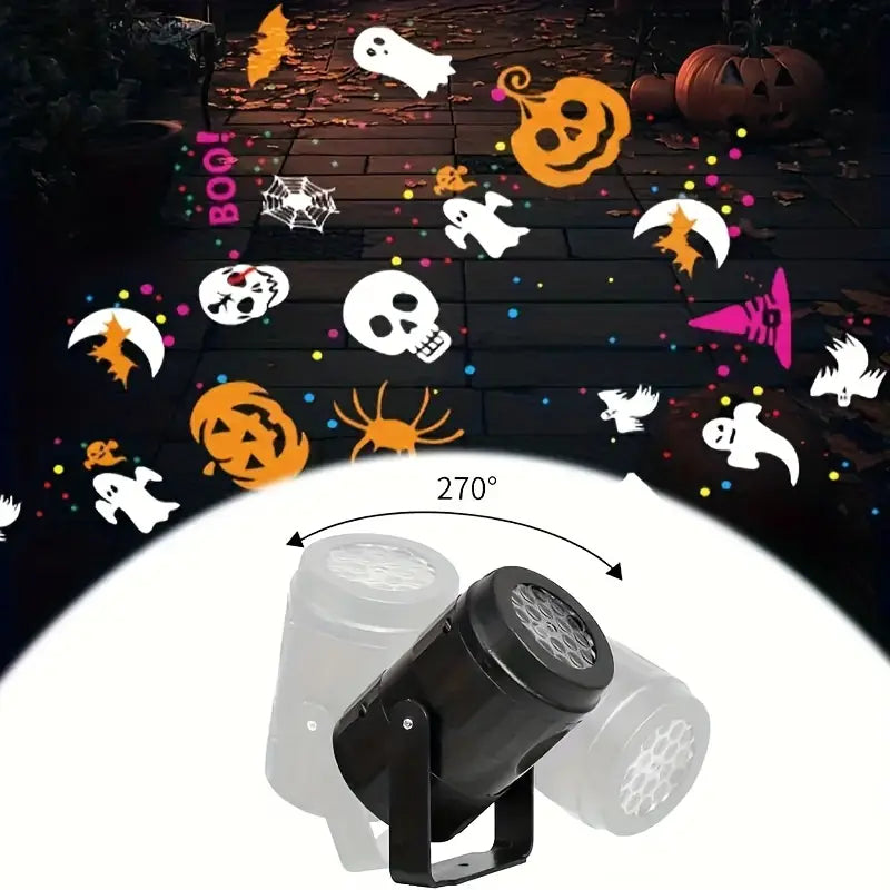 Halloween Projektorlampe | USB Lampe für Gruselige Dekoration 2