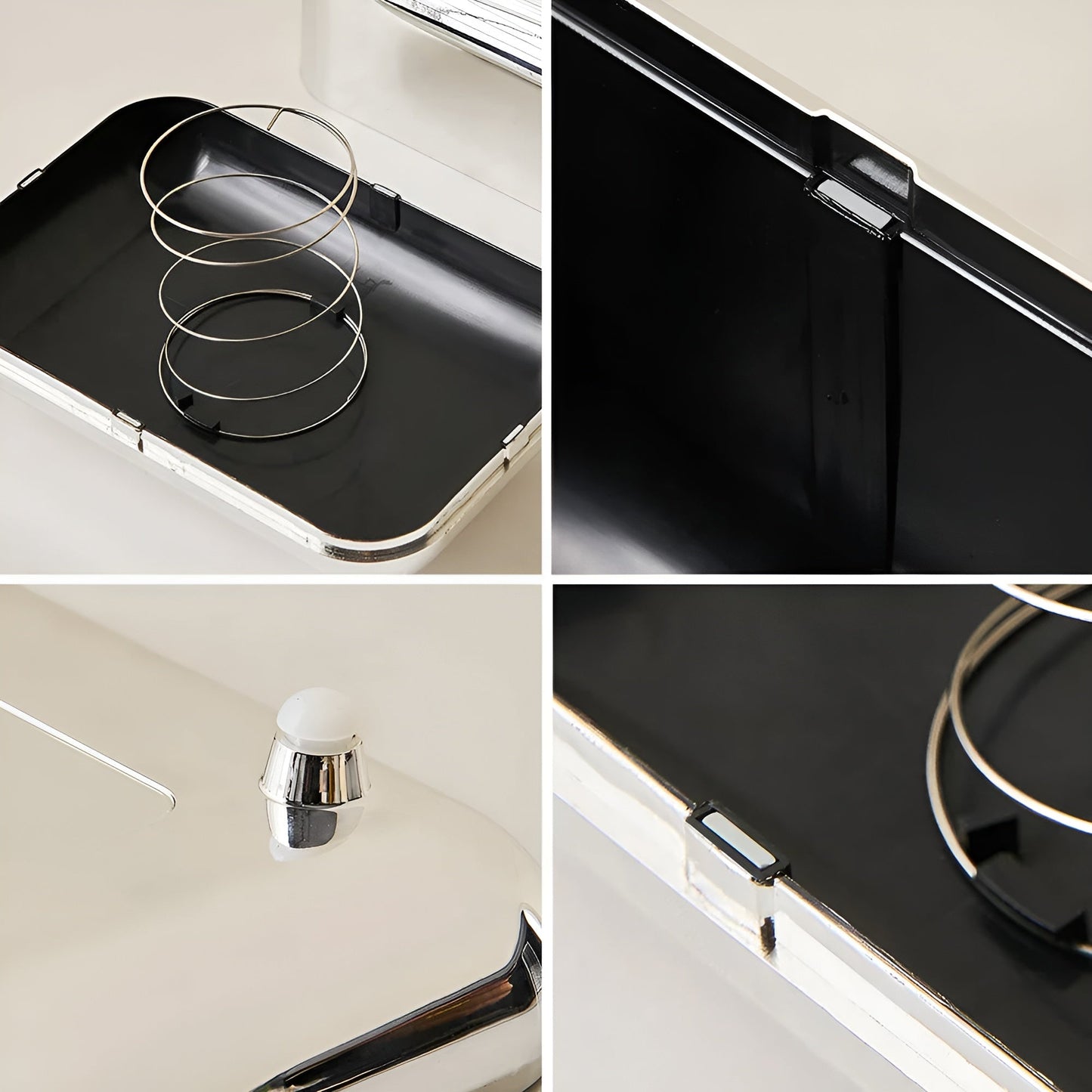 Eleganter Tissue Box Halter mit Hochglanz-Oberfläche – Goldfarbener Organizer für stilvolle Aufbewahrung-6