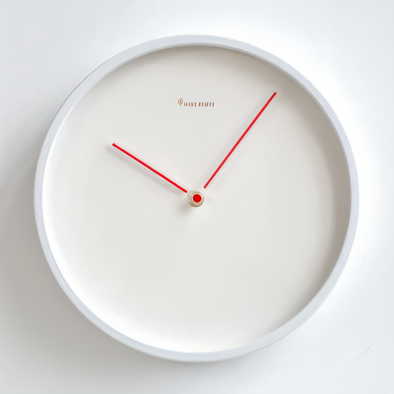 Variant image for Circ O'Clock – Moderne Wanduhr Schwarz mit Geräuschlosem Uhrwerk – 25 cm Minimalistische Küchenuhr für Ruhige Räume-9