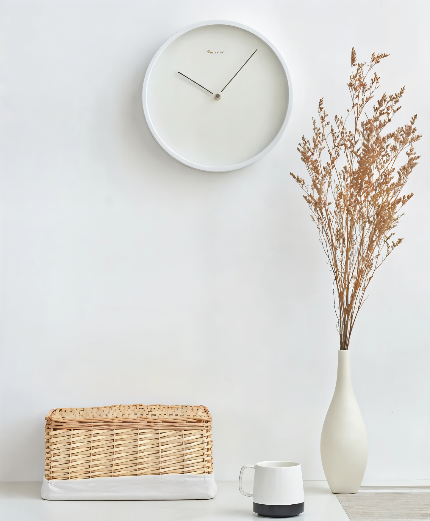 Circ O'Clock – Moderne Wanduhr Schwarz mit Geräuschlosem Uhrwerk – 25 cm Minimalistische Küchenuhr für Ruhige Räume-4