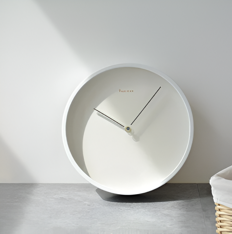 Circ O'Clock – Moderne Wanduhr Schwarz mit Geräuschlosem Uhrwerk – 25 cm Minimalistische Küchenuhr für Ruhige Räume-2