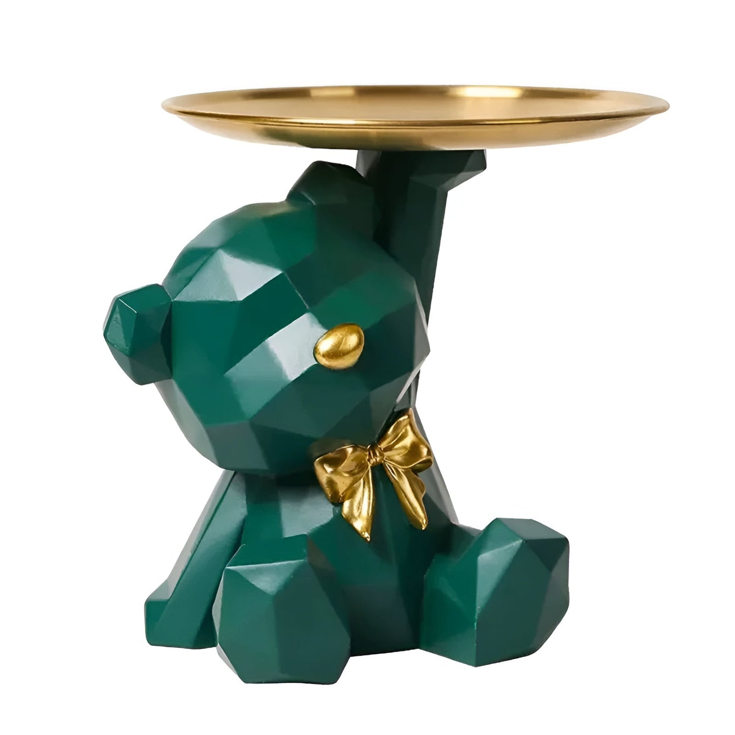 Geometric Bear | Multifunktionale Dekoration und Schlüsselhalter aus hochwertigem Harz – Modernes, geometrisches Design-5