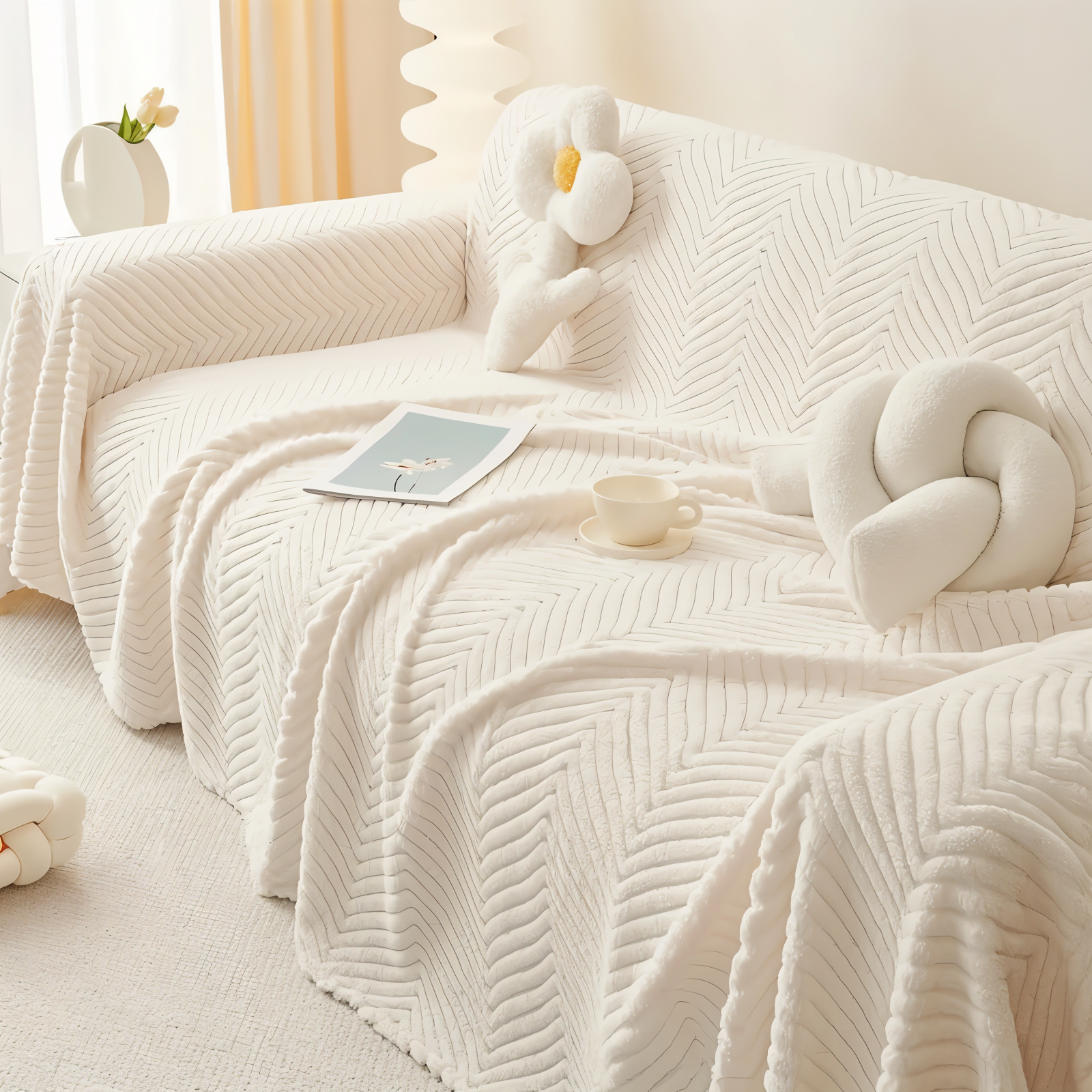 LuxuraWrap | Rutschfester Sofabezug für Haustiere 1