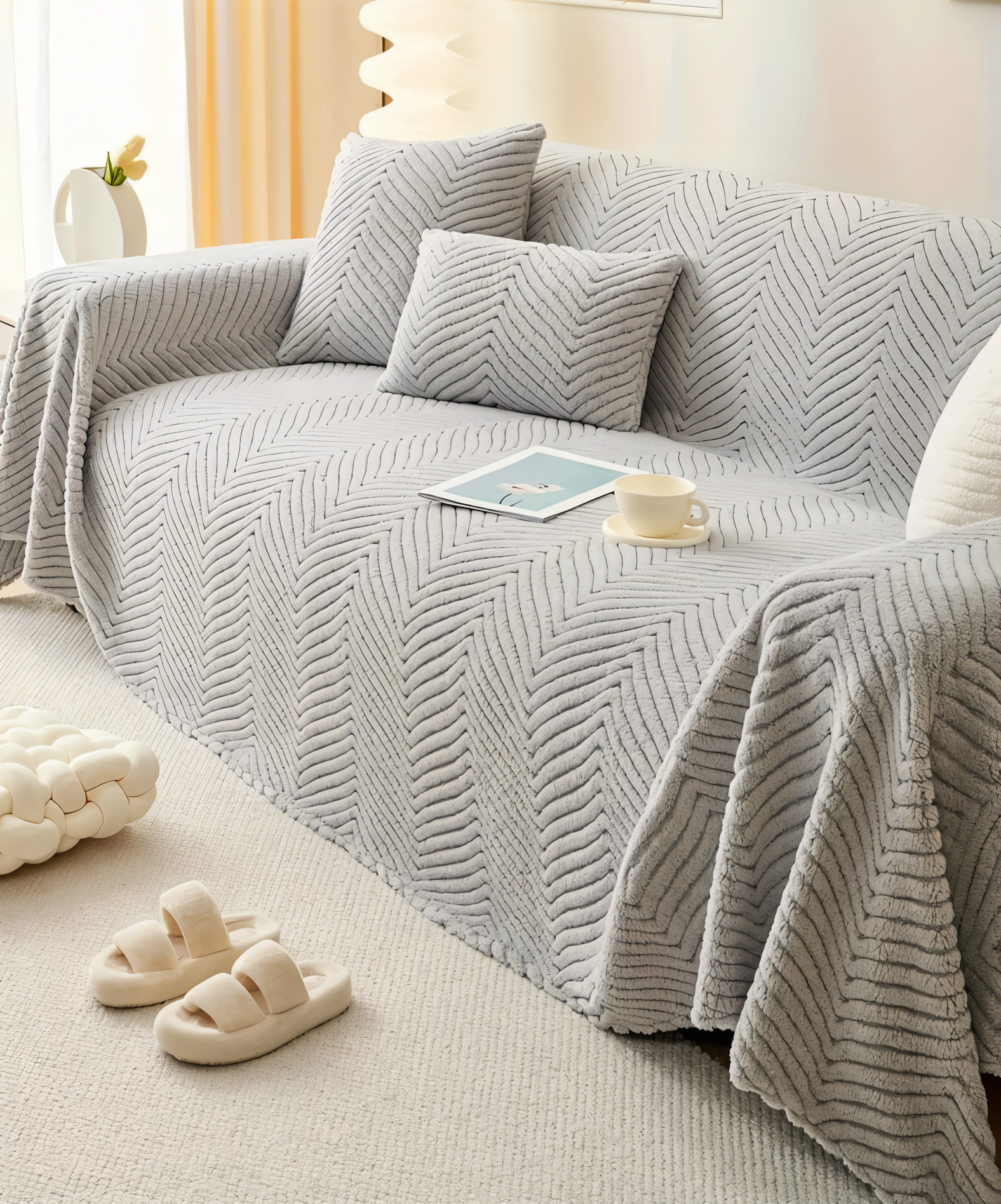 Variant image for LuxuraWrap | Rutschfester Sofabezug für Haustiere-6