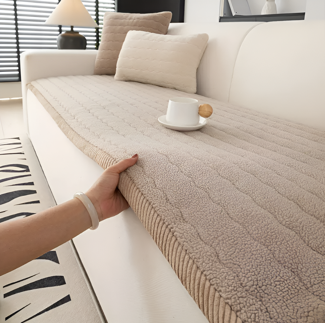 PolyesPlush Sofabezug | Rutschfester Überzug für Haustiere 6