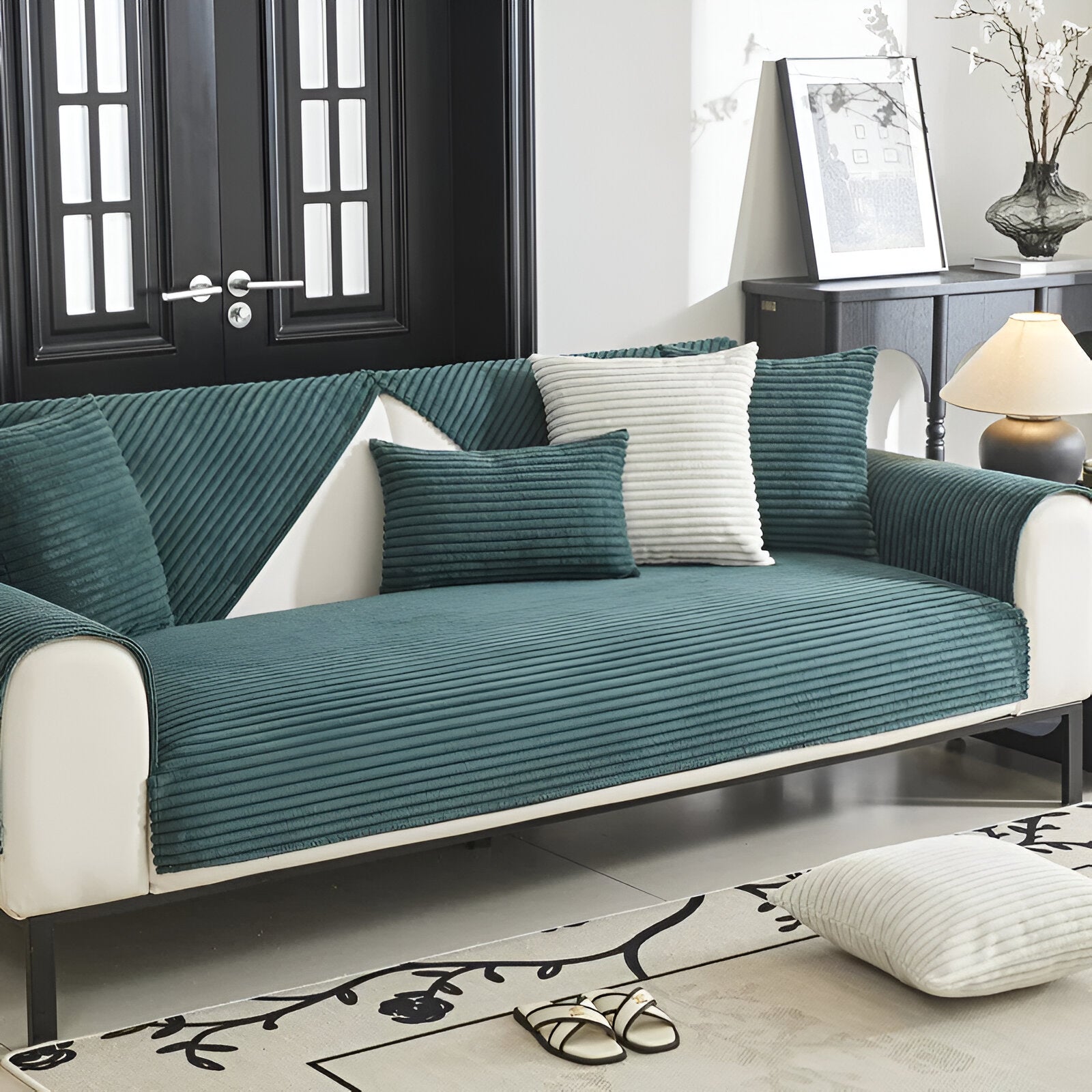 Variant image for PuffSoft | Rutschfester Plüschsamt Sofabezug-64