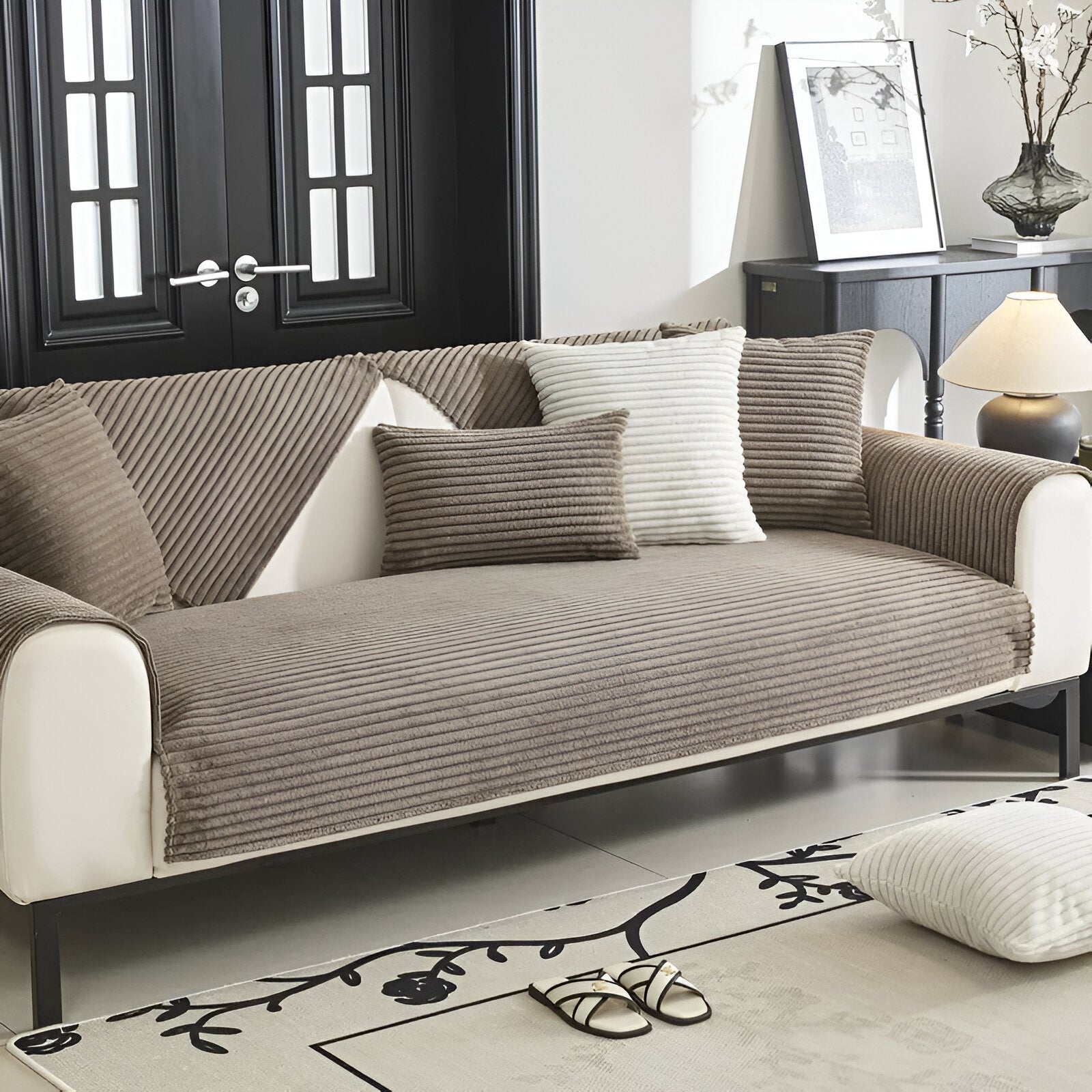 Variant image for PuffSoft | Rutschfester Plüschsamt Sofabezug-43