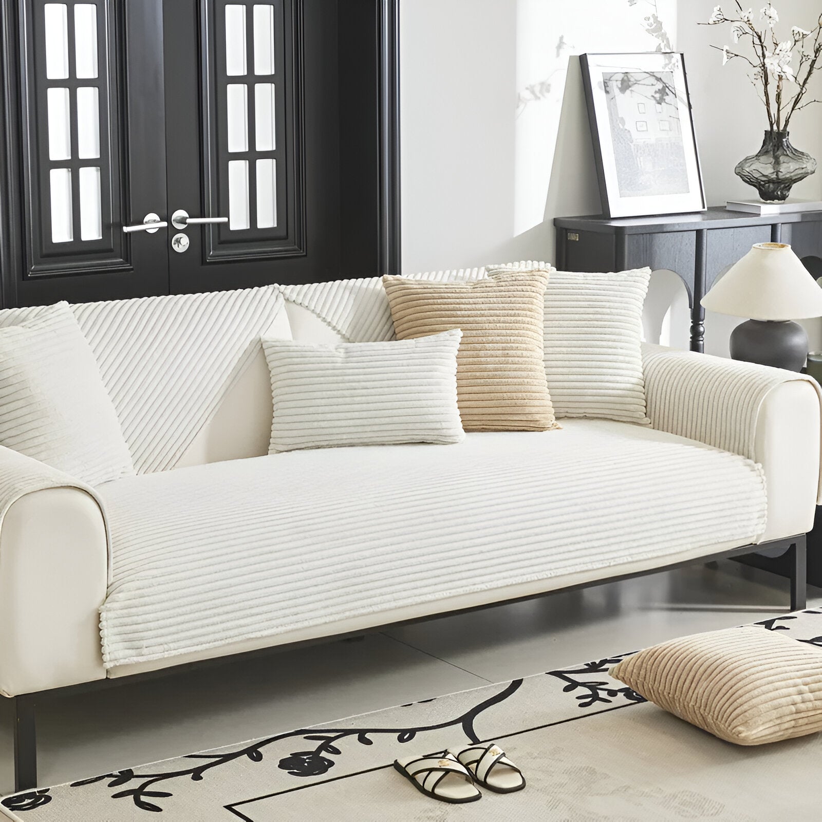 Variant image for PuffSoft | Rutschfester Plüschsamt Sofabezug-22