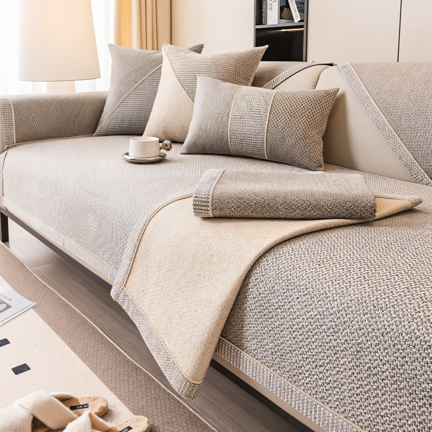 Solide Plain | Sofabezug aus Baumwolle und Polyester 3