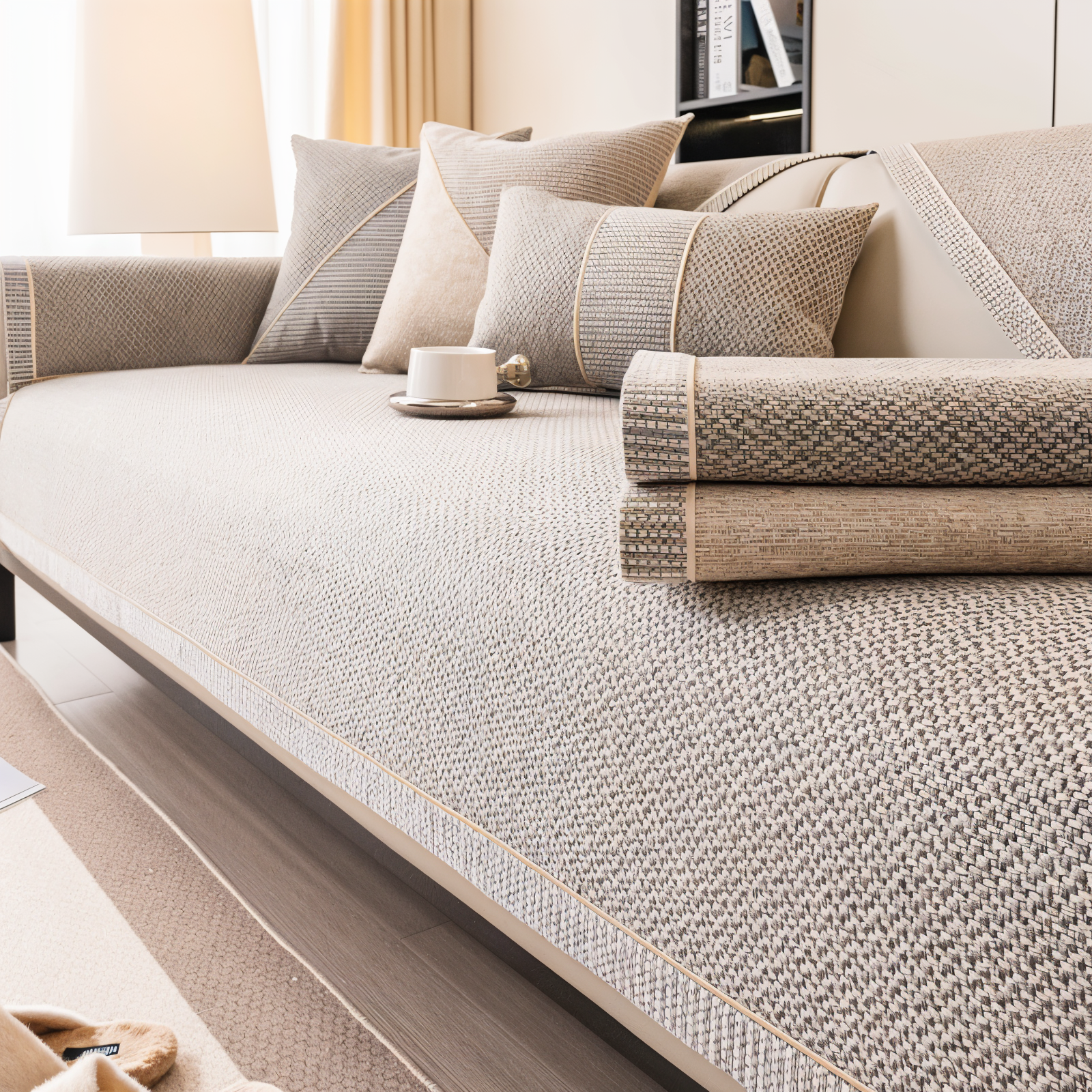 Solide Plain | Sofabezug aus Baumwolle und Polyester 4