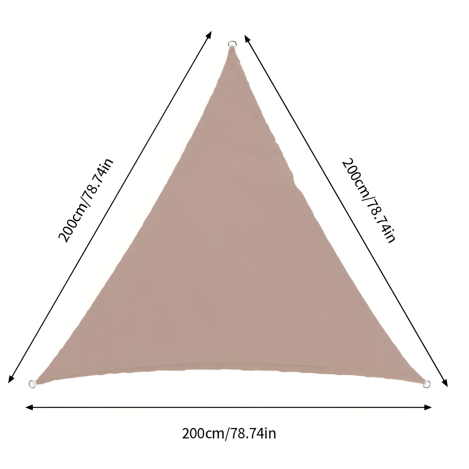 Variant image for TriBlocker Wasserdichtes Dreieckiges Sonnensegel – UV-Schutz für Terrasse, Balkon und Garten-5