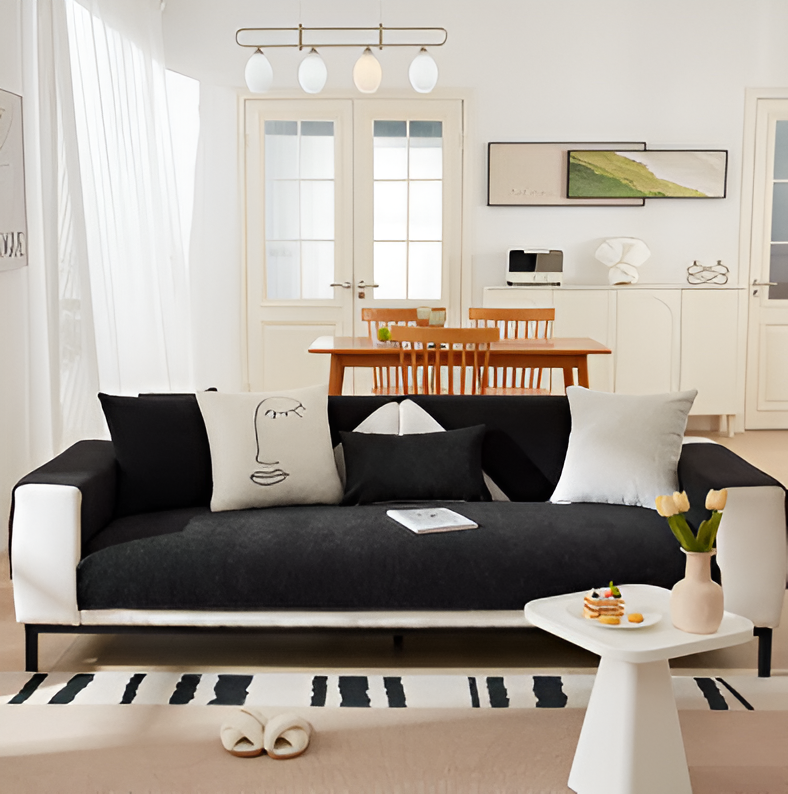 UniQuilted | Hochdichter Chenille Sofabezug Mit Silikonrückseite 6