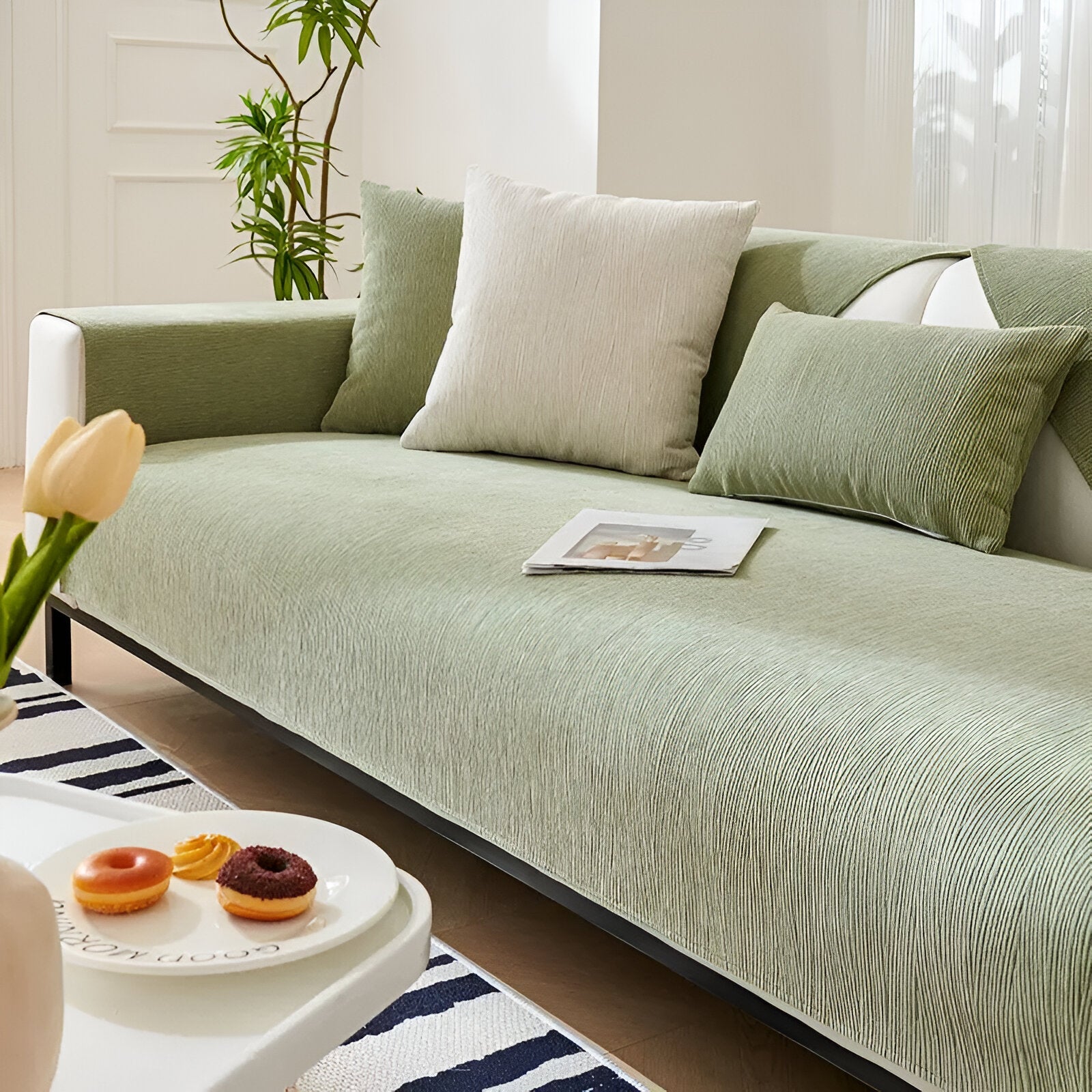 Variant image for UniQuilted | Hochdichter Chenille Sofabezug Mit Silikonrückseite-20