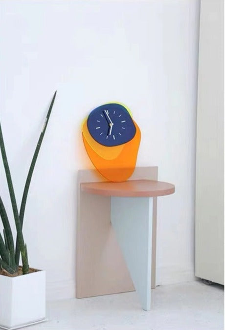 HueTime | Wanduhr Modern Neon Blau 25x35 cm Acryl 5