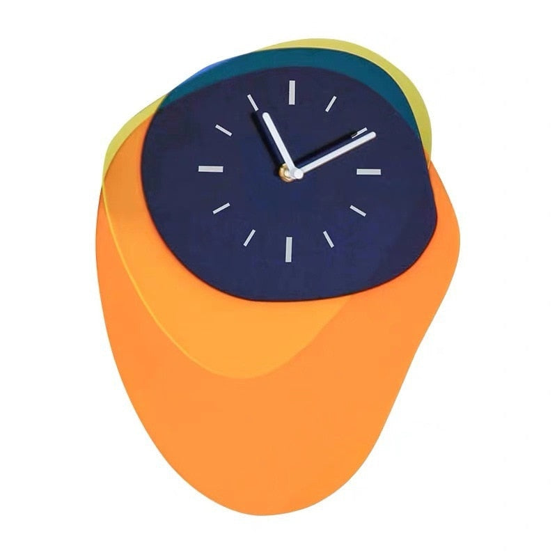 HueTime | Wanduhr Modern Neon Blau 25x35 cm Acryl 6