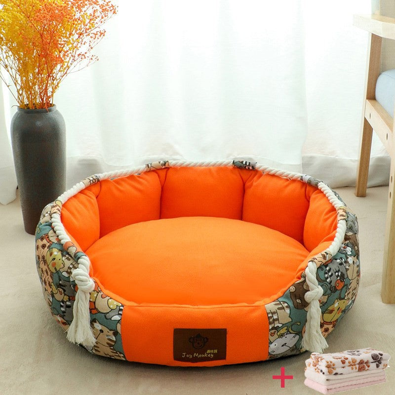 Hundebett Mit Stauraum Und Kauseil | Komfort Für Welpen 3