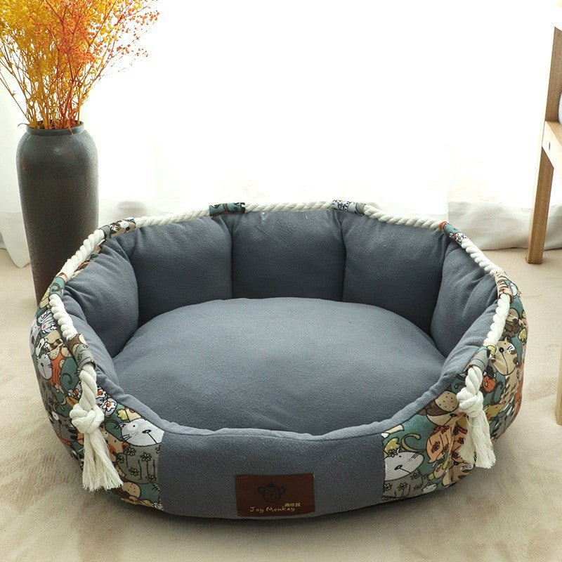 Hundebett Mit Stauraum Und Kauseil | Komfort Für Welpen 4