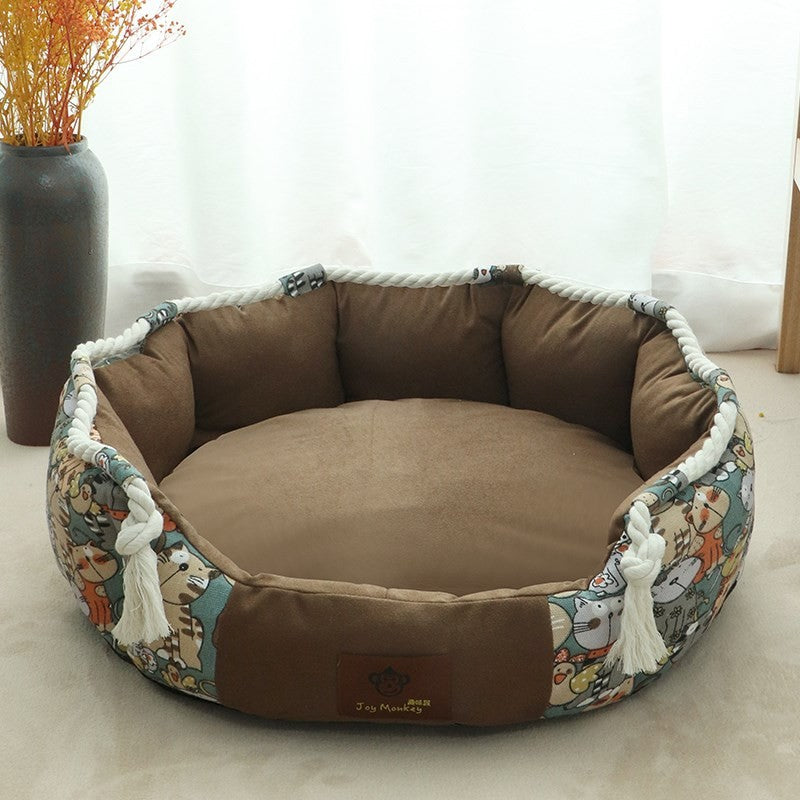 Hundebett Mit Stauraum Und Kauseil | Komfort Für Welpen 5