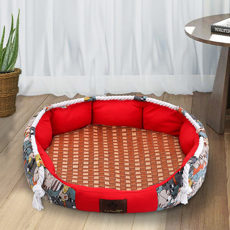 Hundebett Mit Stauraum Und Kauseil | Komfort Für Welpen 6