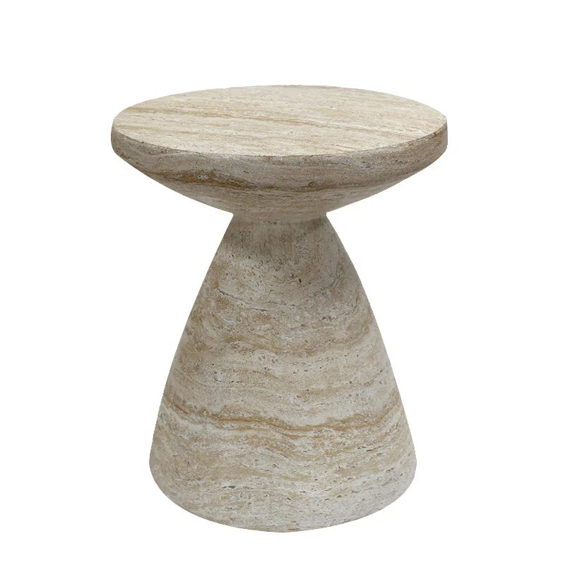 Imitationsstein Beistelltisch Rund | Minimalistisches Design 6