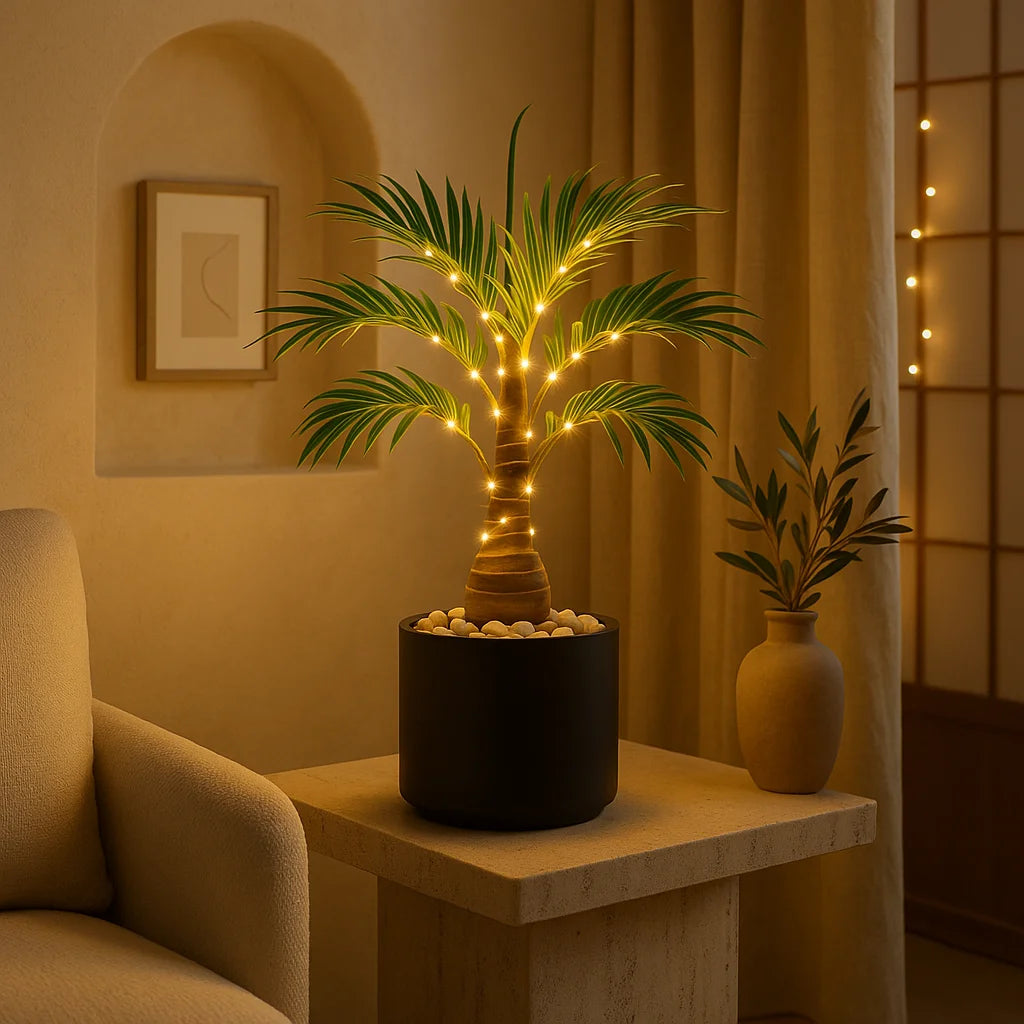 Inselpalmenlampe | LED Tischleuchte 3