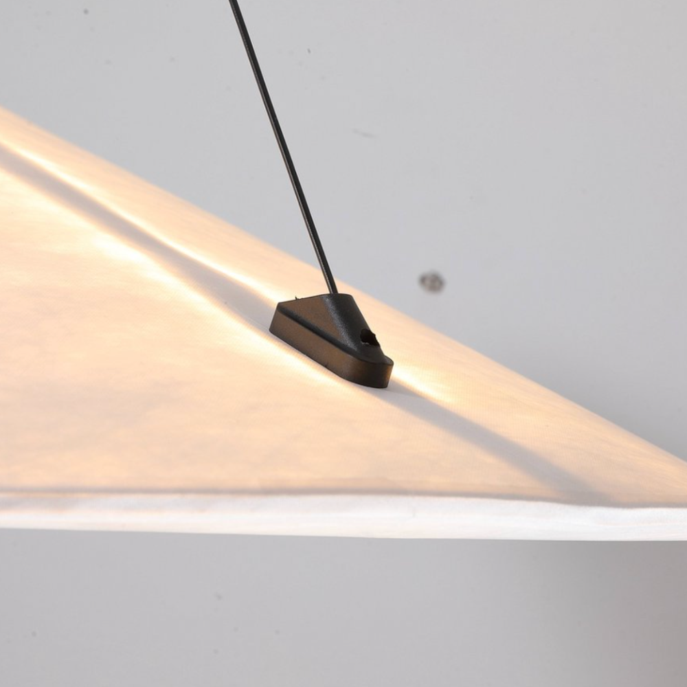 Japandi Hängeleuchte | Elegante Oval Pendelleuchte aus Metall 5