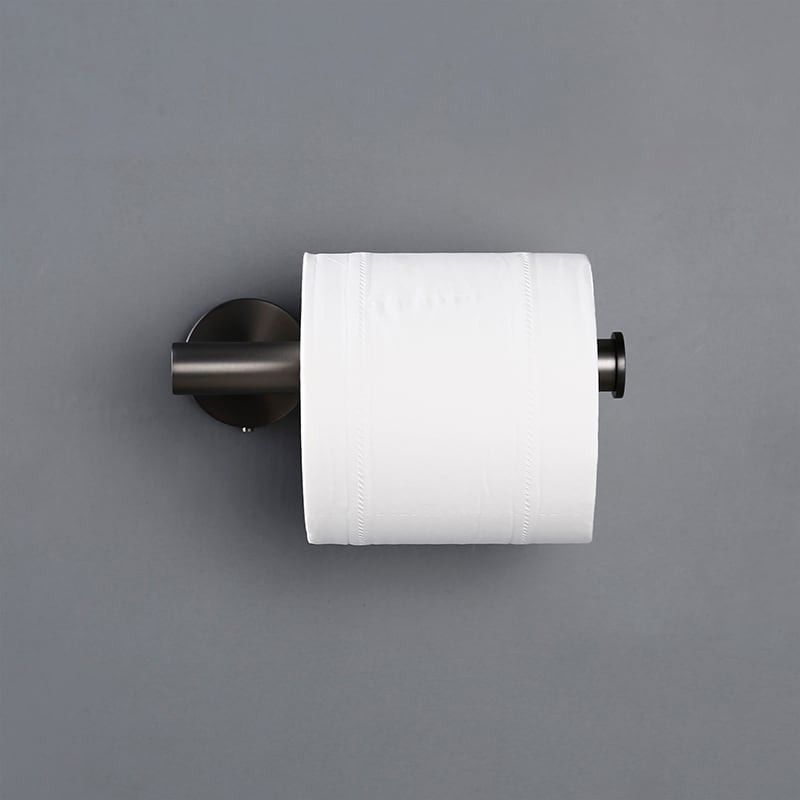 KOL | Runde Edelstahl Toilettenpapierhalter für Badezimmer 3
