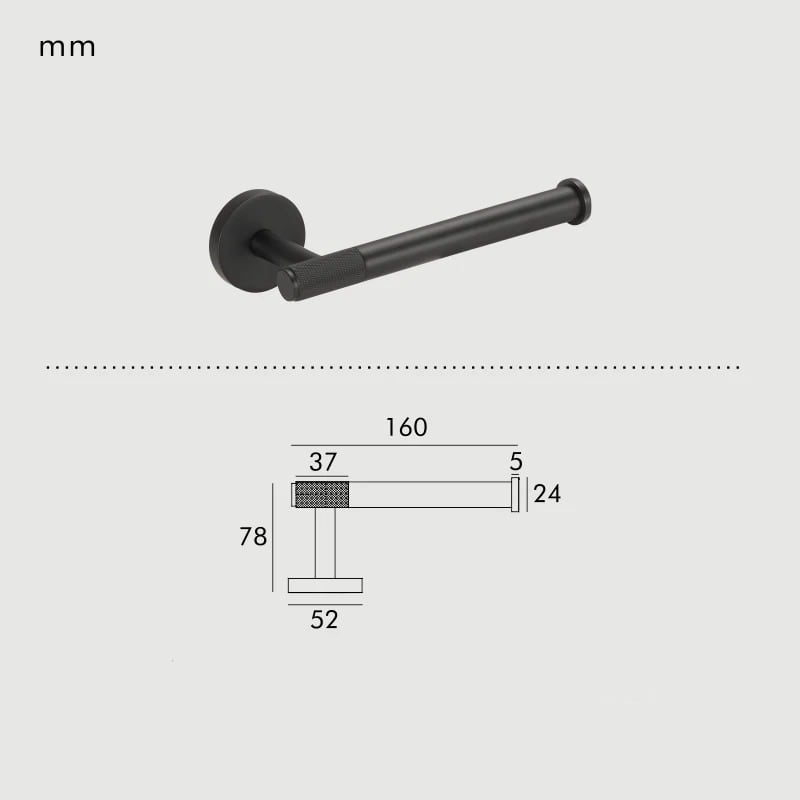 KRAM | Massiver Messing Toilettenpapierhalter Modern Elegant 9