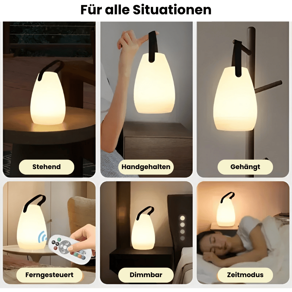 Kabellose LED Tischlampe | Tragbare Wasserdichte Leuchte 2