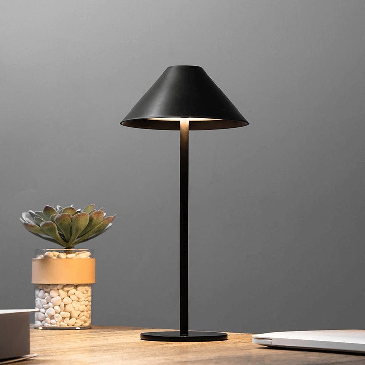Kabellose Tischlampe Schwarz | Touch-Dimmbare LED-Tischleuchte 2