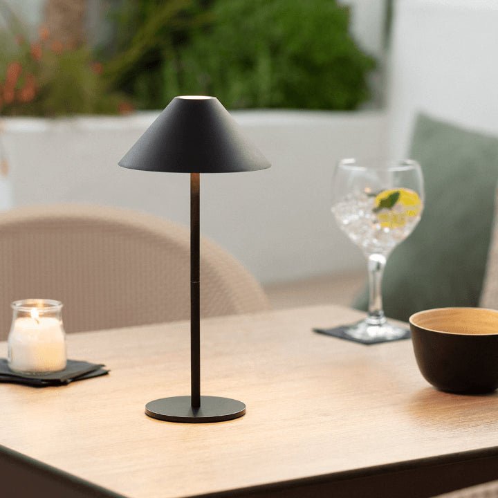 Kabellose Tischlampe Schwarz | Touch-Dimmbare LED-Tischleuchte 5