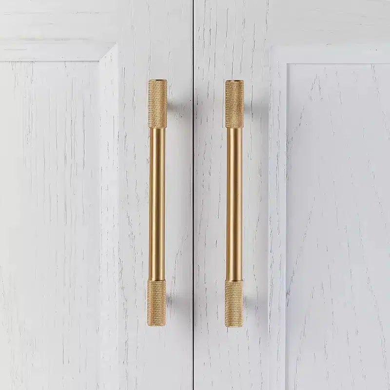 Knurled Tipps | Möbelgriff aus Messing für Küchenschränke 8