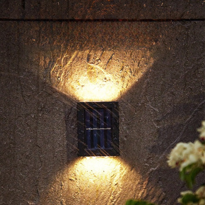 LED Solar Wandleuchte Deluxe | Kabellose Außenbeleuchtung mit Automatischer Steuerung und IP65 Wasserdichtigkeit-4