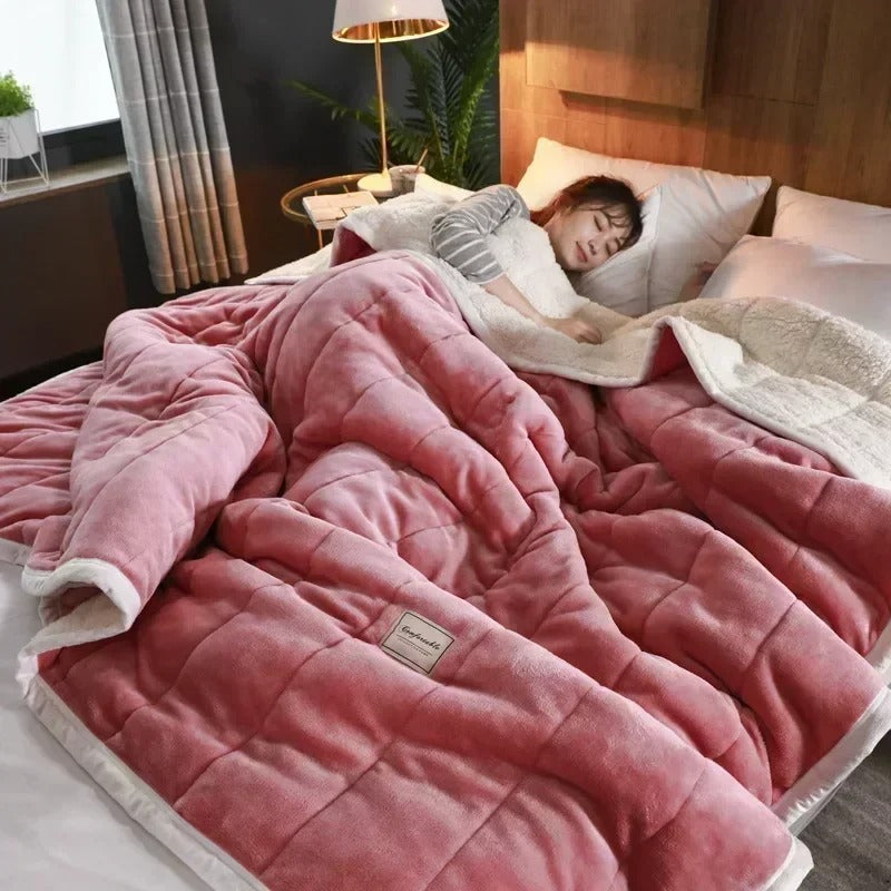 Koraal Fleece Decke | Weiche Flanelldecke für Herbst und Winter 4