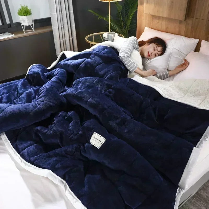 Koraal Fleece Decke | Weiche Flanelldecke für Herbst und Winter 5