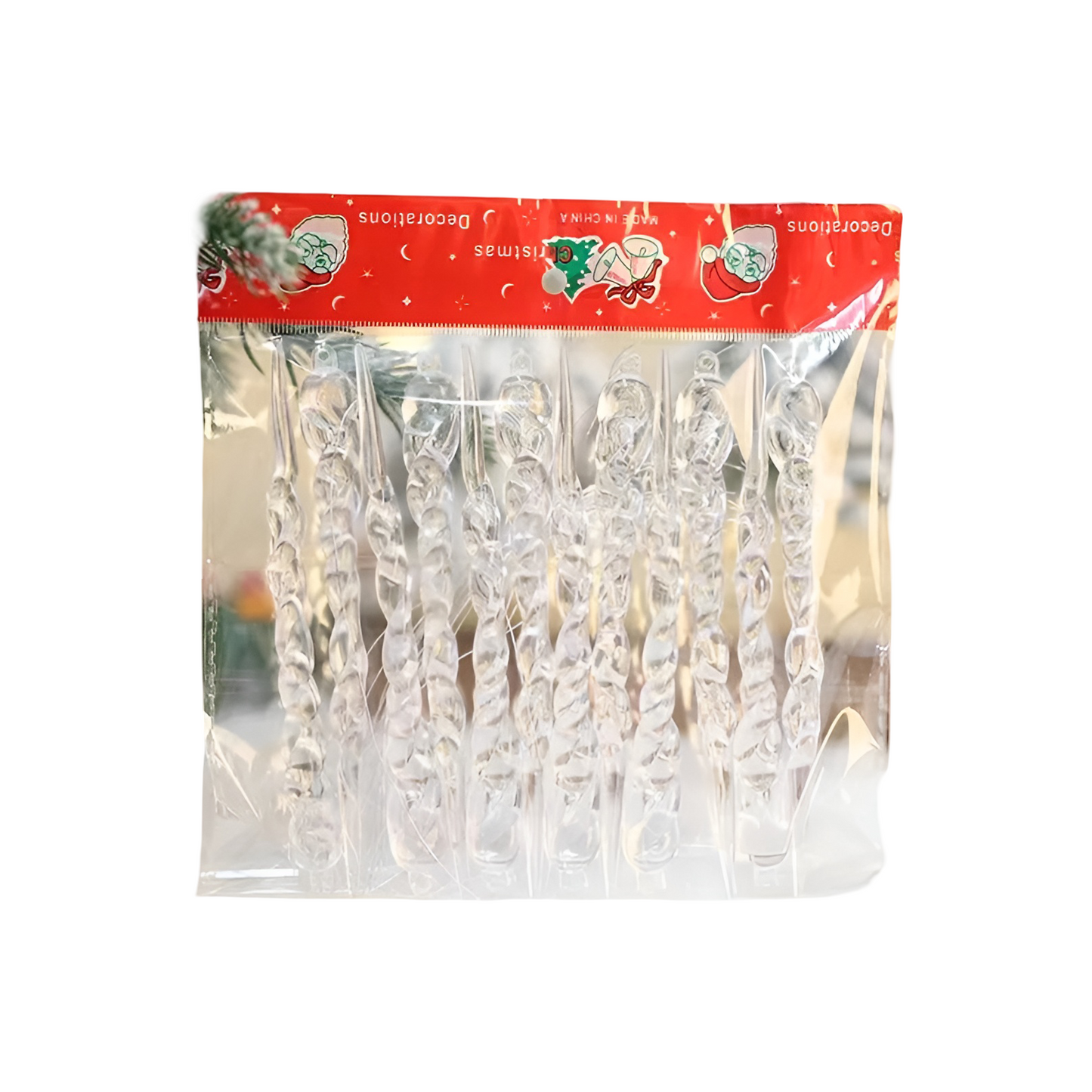 Kristall-Eiszapfen Anhänger | Elegante Weihnachtsdeko für Fenster 1