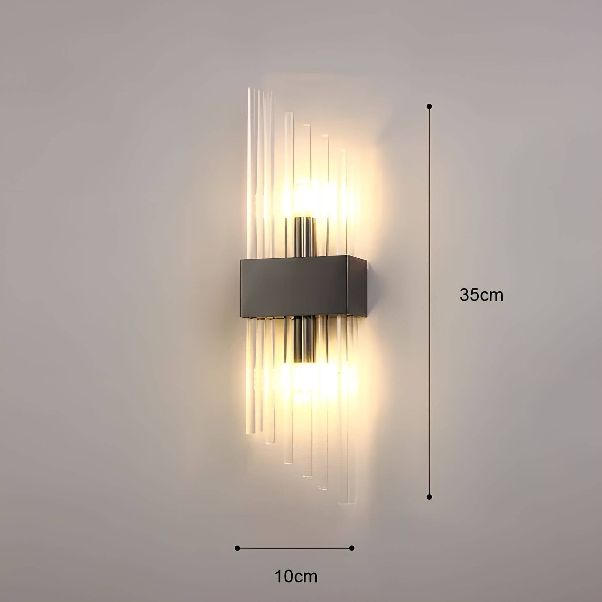 Kristall Wandleuchte | Elegante Wandlampe mit Lichtreflexionen 4