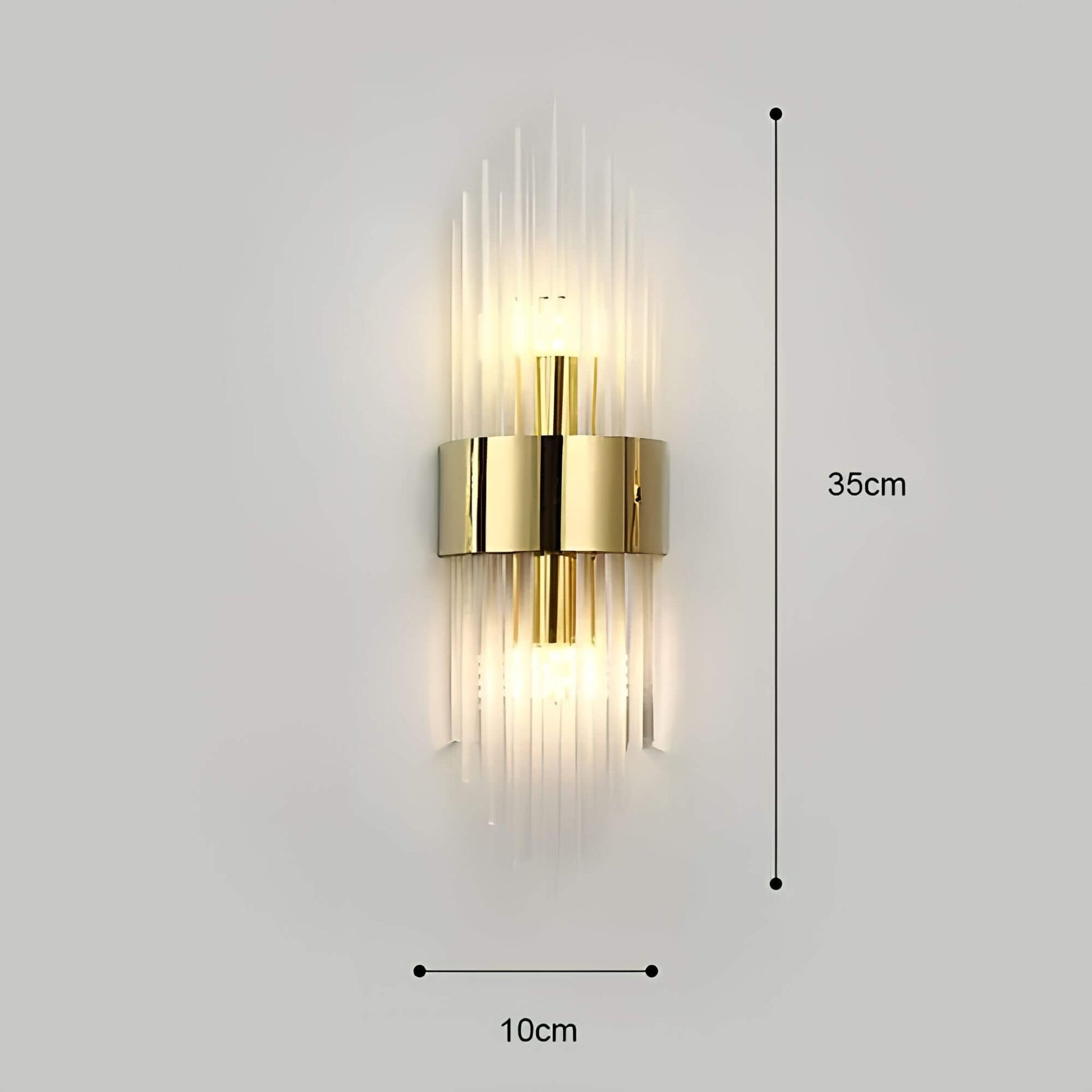 Kristall Wandleuchte | Elegante Wandlampe mit Lichtreflexionen 5