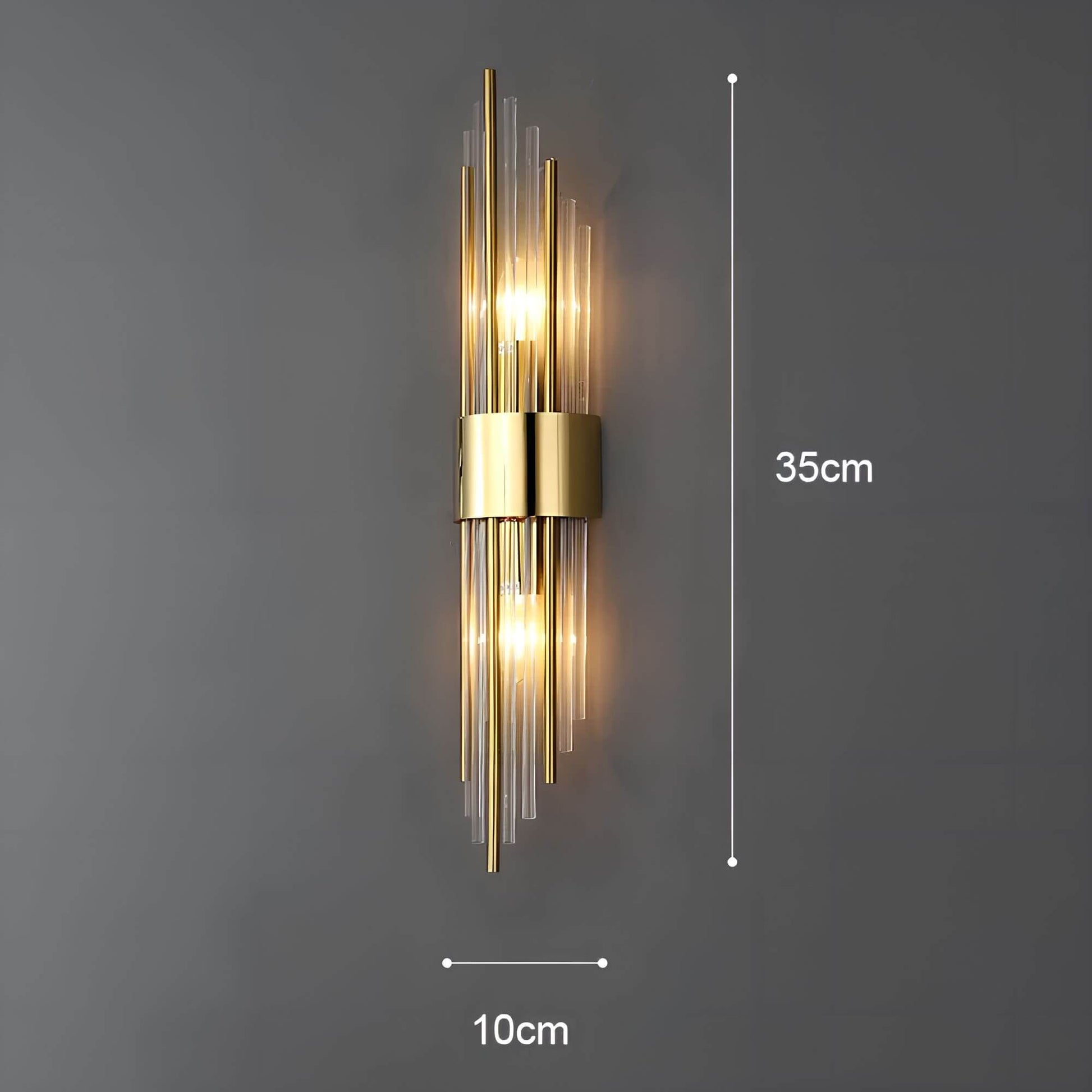 Kristall Wandleuchte | Elegante Wandlampe mit Lichtreflexionen 8