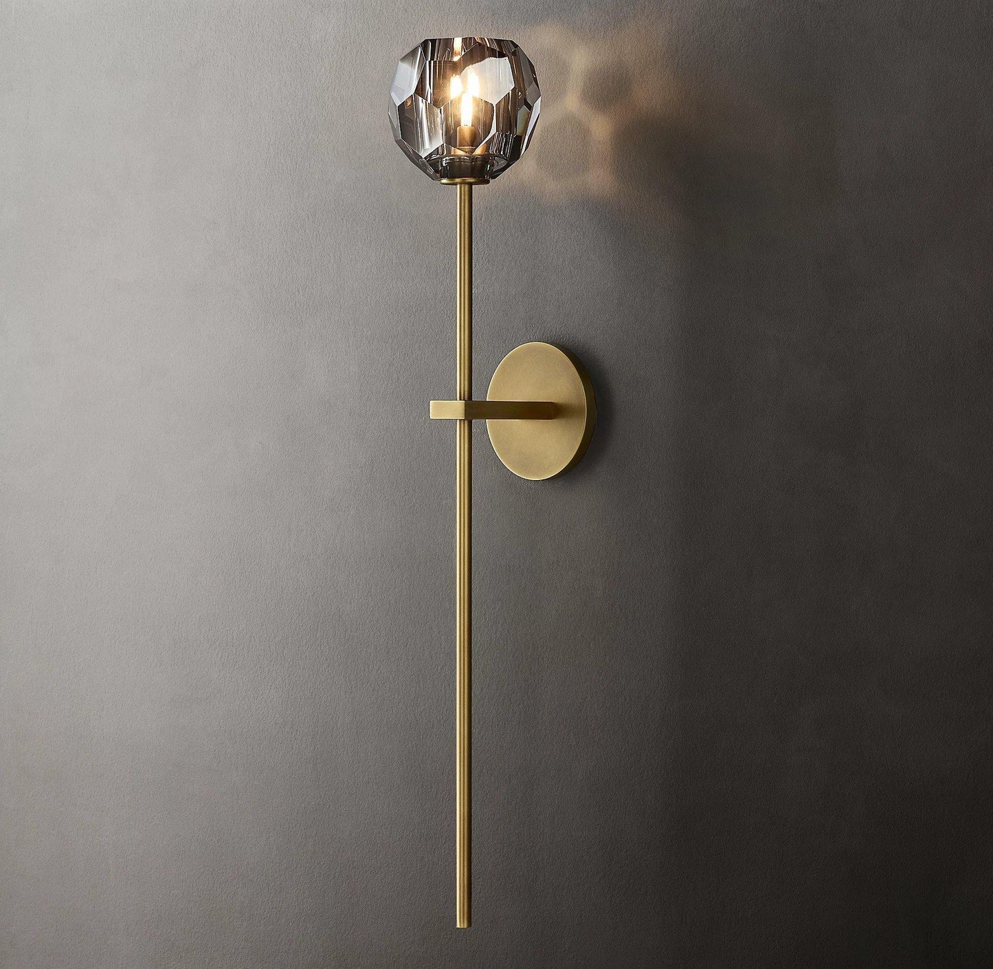Kristallwandleuchte | Moderne Wandlampe mit Chromoberfläche 11