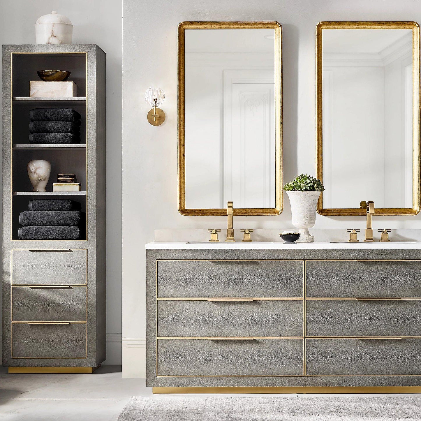 Kristallwandleuchte | Moderne Wandlampe mit Chromoberfläche 5