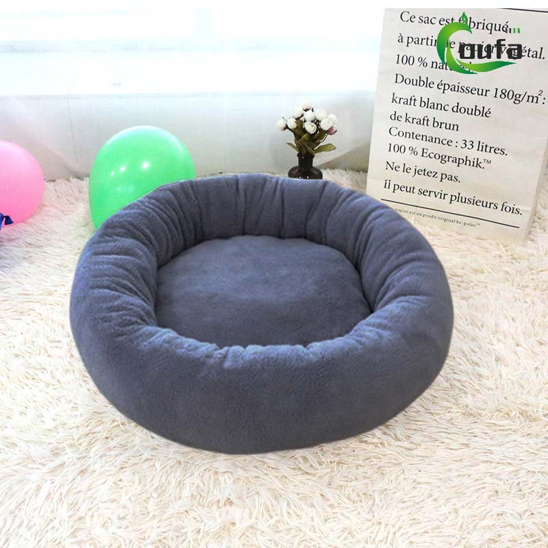 Kunstfell Haustierbett Rund | Warm und Kuschelig 4